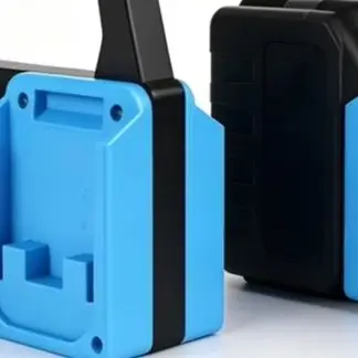 Blue Green Plastic For Battery Holder Organizer Rack 2 4 6 Slot Storage Case For For A3 Type Power Tool Accessories Wall Mount