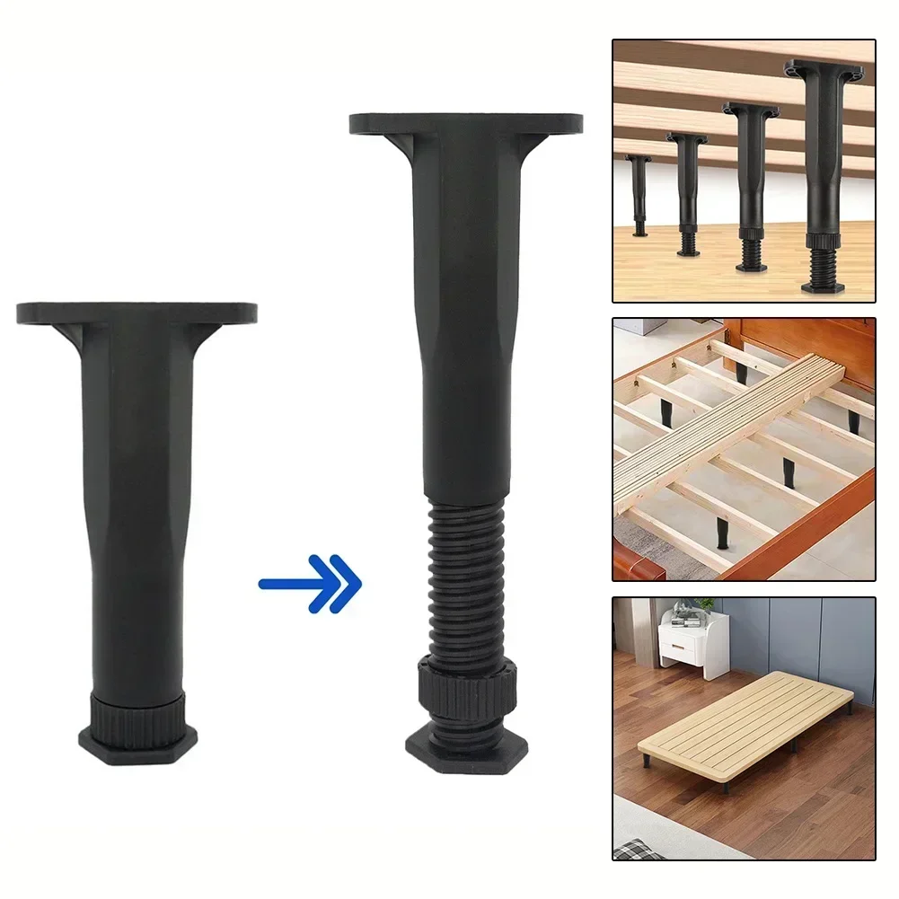 13.5-37.5cm Telescopic Furniture Stand Strengthened Adjustable Plastic Telescopic Furniture Stand For Bed Sofa Support Hardware