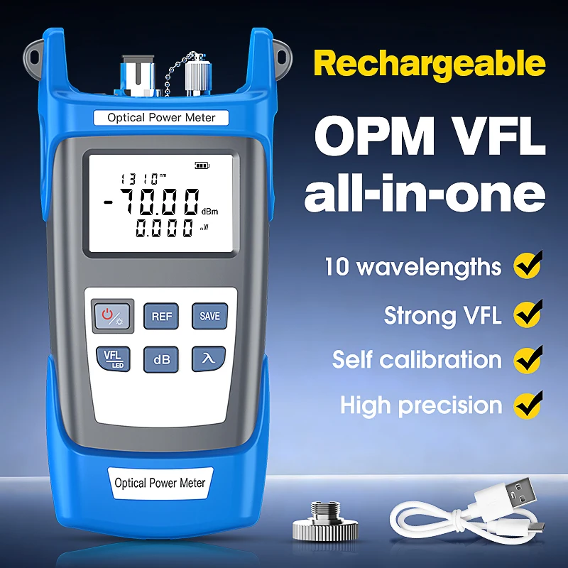 comptyco-p-g10-光パワーメーター（opm）-可視光線障害検出器（10～50mw-vfl）-led一体型マシン-ftth充電式光ファイバーテスター