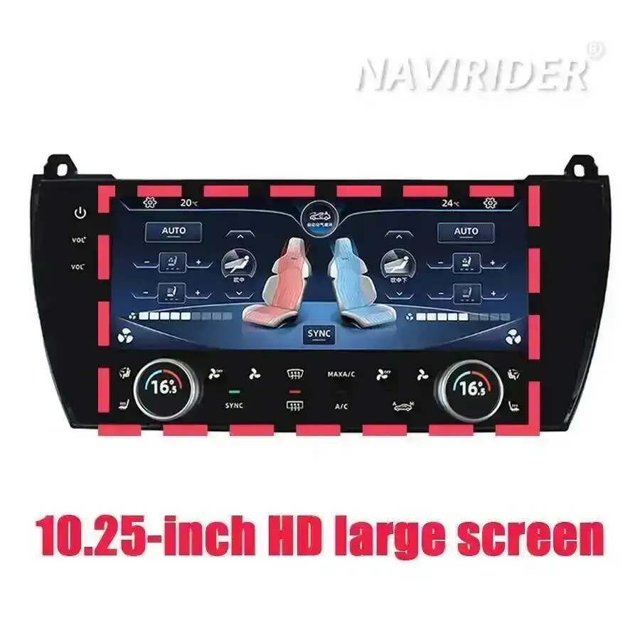 10.25" Touch Screen Digital AC Panel Climate Control Module Board Air Conditioner LCD Display For BMW 5 Series F10 F11 2011-2017 - view 3