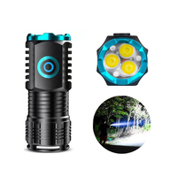 USB Rechargeable Portable Pocket EDC Mini Led Flashlights With Battery Super Bright Outdoor Camping Flash Light Torch Handlight