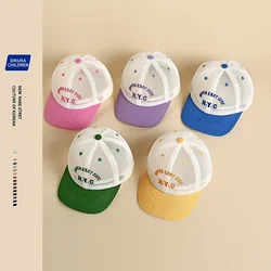 Korean Version of Children's Sunscreen Net Hat Summer Boy's Baseball Cap Baby Hollow Duck Hat Girl's Visor Hat