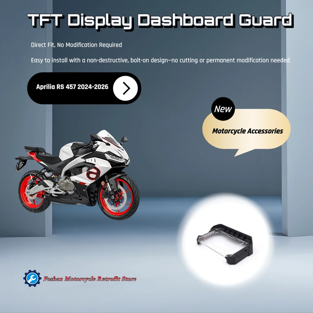 

Аксессуары для мотоциклов Aprilia RS 457, защита приборной панели с TFT-дисплеем 2024 2025 2026 RS457, защитный чехол для приборной панели