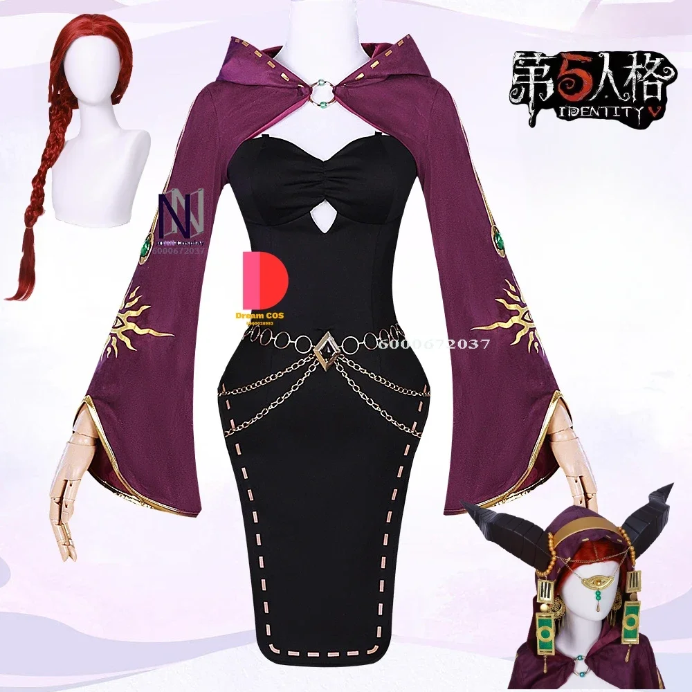 Game Fiona Gilman Cosplay Costume Ldentity V Hot Sale Priestess Cosplay Dress Wig Full Set Party Suit Halloween Budget-Friendly