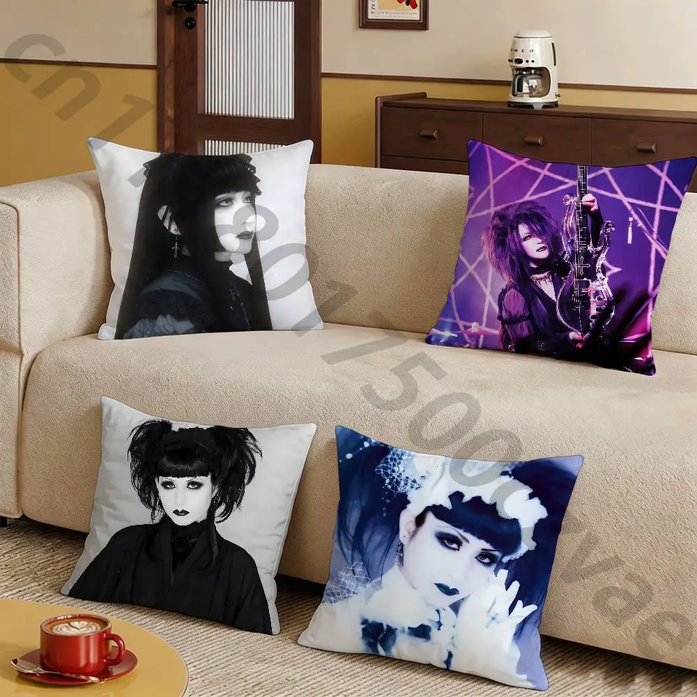 M-Malice M-Mizer Pillow Case Square Double-Sided Printing Short Plush Sofa Cushion Cover Bedroom Bedside Pillow