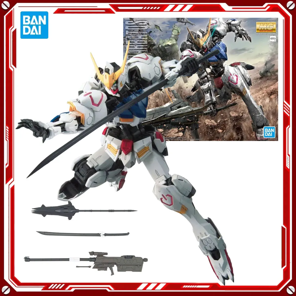 

Bandai натуральная аниме-модель Gundam ASW-G-08 Gundam Barbatos Toys MG 1/100, экшн-фигурка, сборная модель, подарок для детей, школы