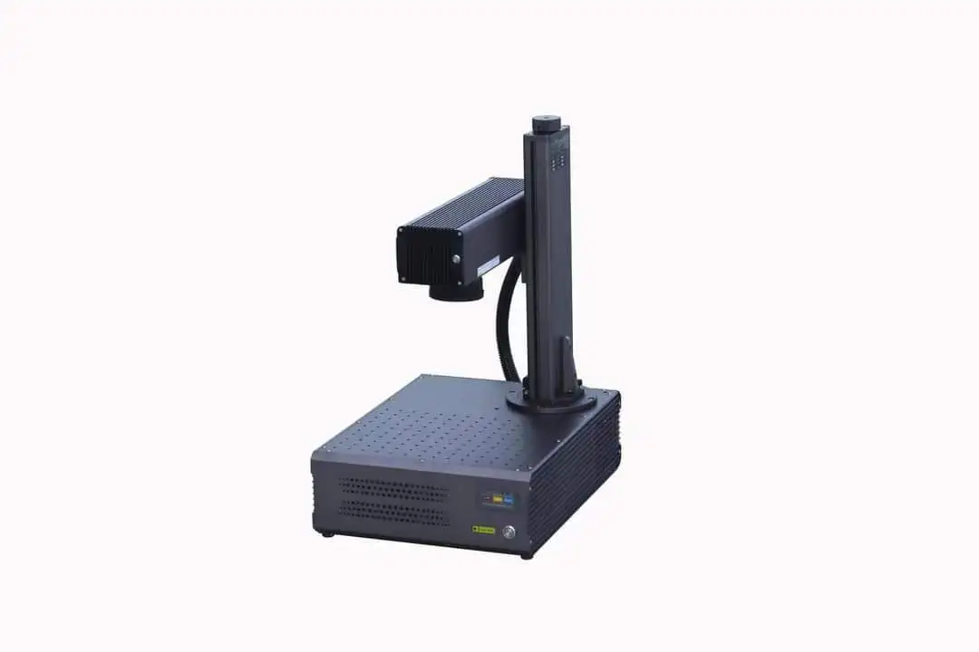 Portable 20W 30W 50W 100W Fiber Laser Marking Machine With Rotary Price Complimentary worktable, rotating head and fixture