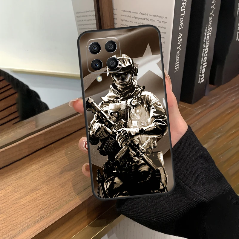 Military Army Special Forces Case For Samsung Galaxy M12 M22 M32 M52 M13 M23 M33 M53 M20 M21 M31 M51 M14 M34 M54 M30s