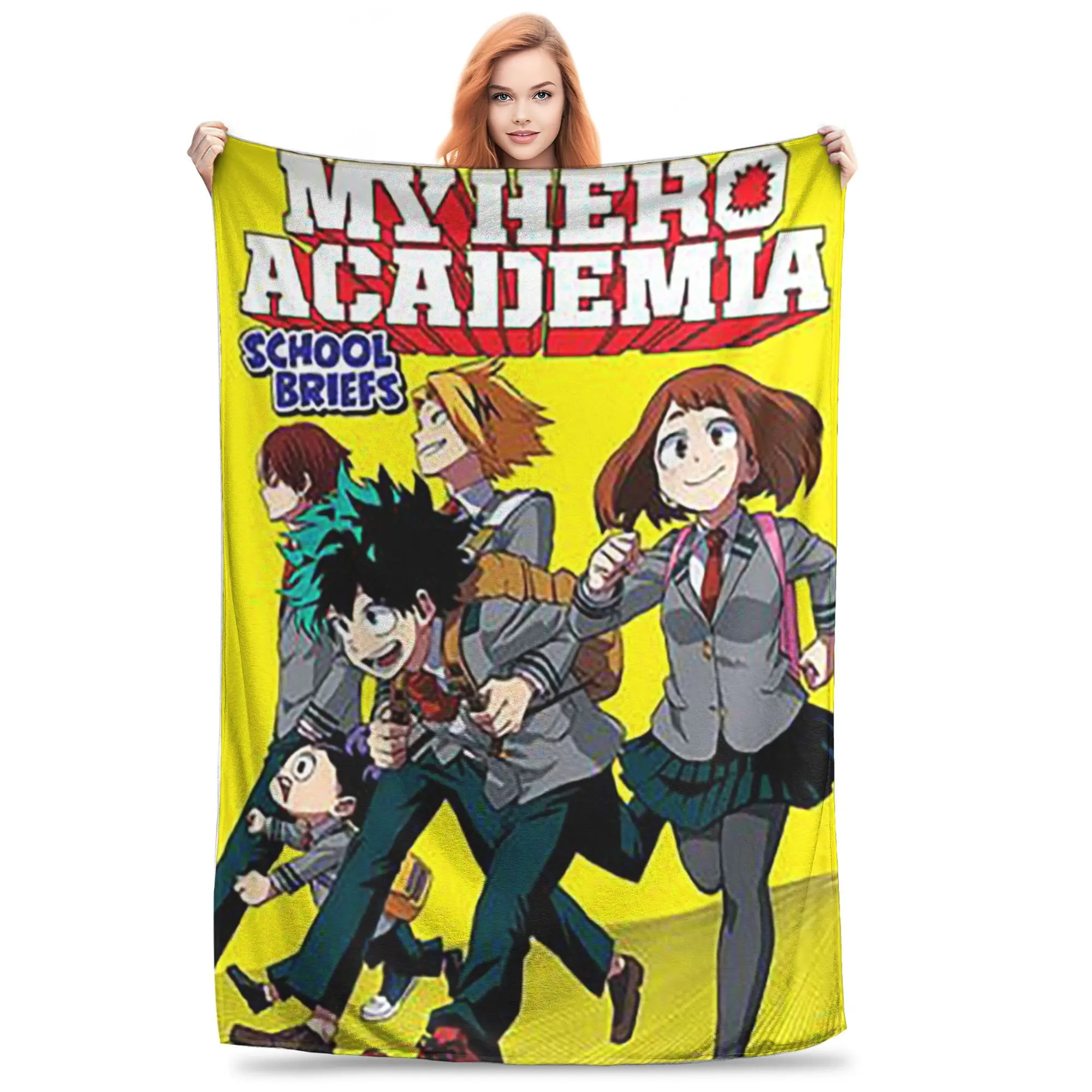 

Фланелевое одеяло My Hero Academia Bakugou, металлический плакат, теплые плюшевые одеяла, мягкое постельное белье для кровати, гостиной, дома, пикника, дивана