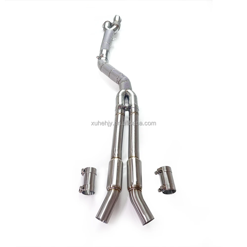 Factory Price Exhaust Middle Pipes For Bmw S58 M3 M4 G80 G82 3.0t Resonated Stainless Steel 304 Midpipe With Flex Pipe