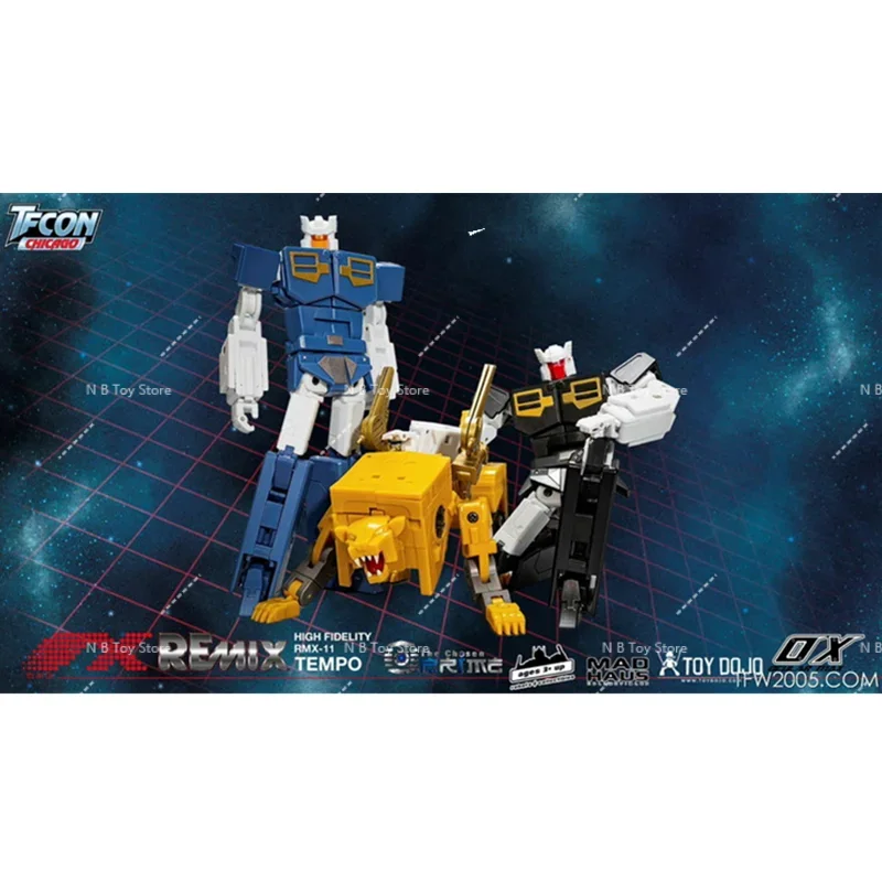 Figure De Acción De Transformer, Caja, MMC, Ocular Max, Ox, RMX-11, RMX11, Time, Remix11, 1:1로 변형 가능한 로봇