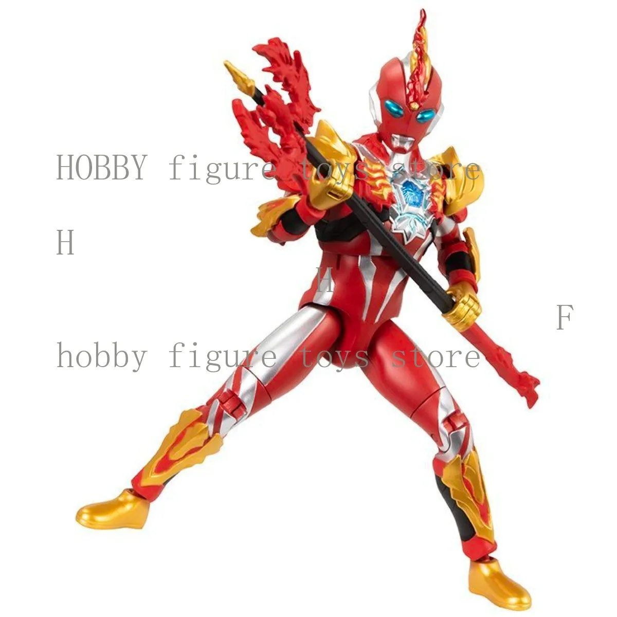 دمى ألعاب الأطفال الأصلية من بانداي ألترامان أوميغا تشوك درع تنشيط الصوت والمتحركة للغاية