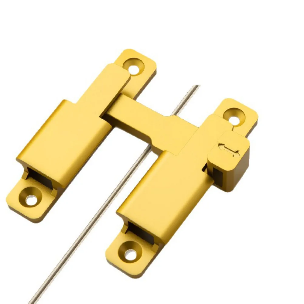 180 Degree Barn Door Lock with Flip Gate Latch Provides Enhanced Security and Mounting Options for Multiple Door Types