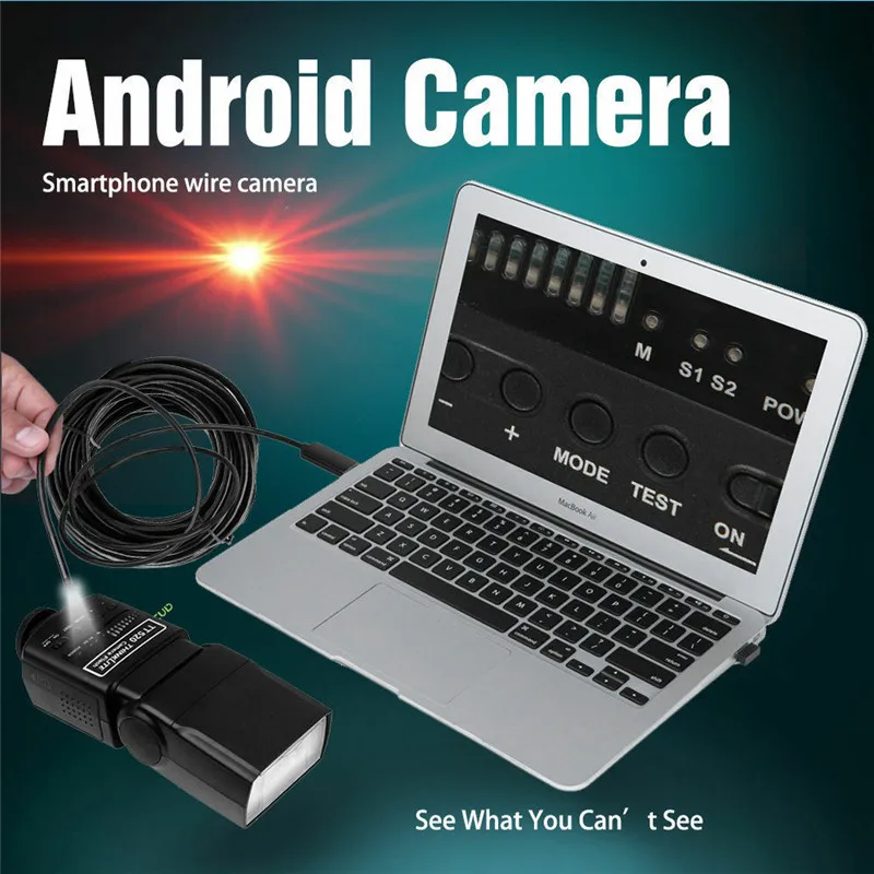 Endoscopio impermeable con cámara USB para Android, boroscopio de inspección con cámara HD de 5,5mm, 2M, 3,5 M, 5M, tubo de serpiente