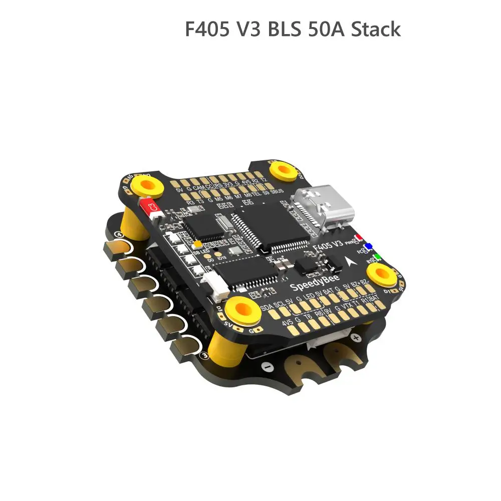 

Speedybee F405 V3 50a Stack/ F405 Flight Control /bls 50a 4in1 Esc/ Fc Esc Stack 3~6s Lipo 30x30mm Bluetooth For Rc Fpv Racing