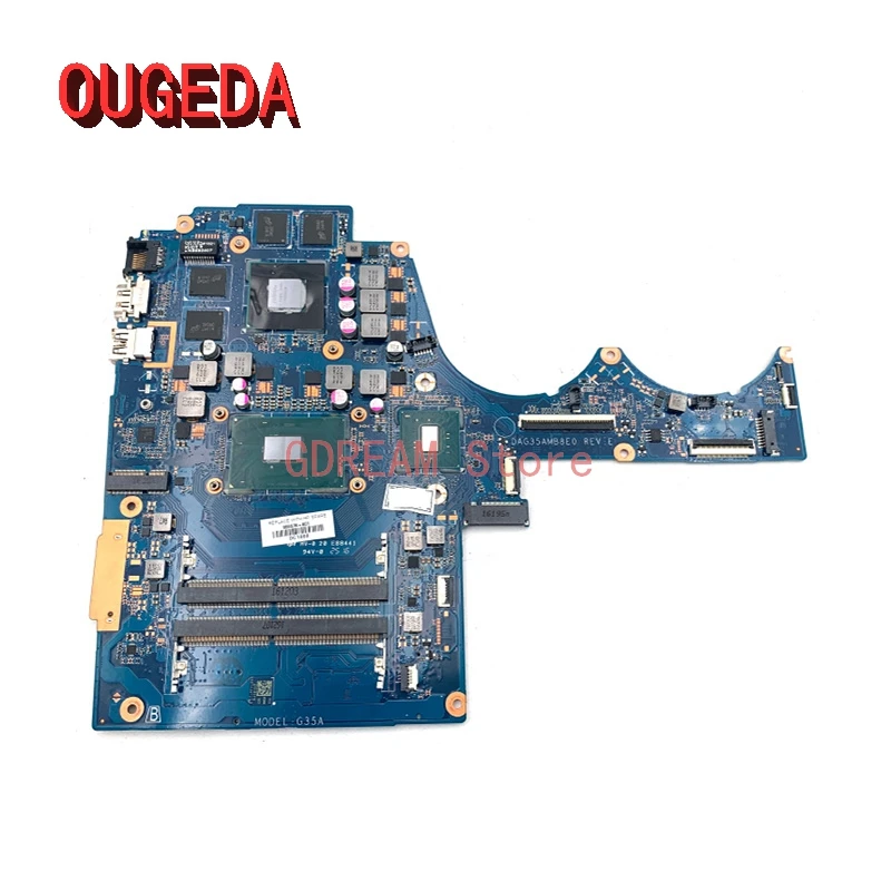 OUGEDA 856678-601 856678-001 DAG35AMB8E0 For HP 15-AX 15-BC Laptop Motherboard SR2FQ i7-6700HQ GTX 960M GPU main board full test