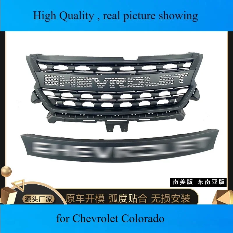 

Решетка переднего бампера автомобиля, центральная решетка для Chevrolet Colorado 2016-2018, решетка South American, версия Юго-Американской Юго-Восточной Азии S10, решетки
