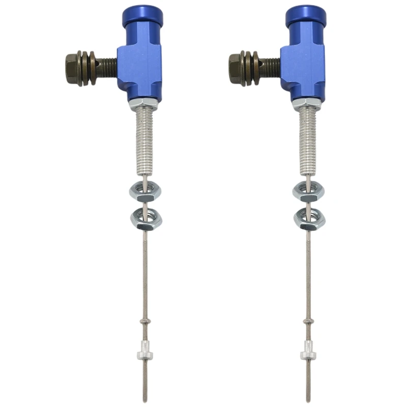 

2X Motorcycle Hydraulic Clutch Master Cylinder Rod Brake Pump M10X1.25Mm Aluminum Blue