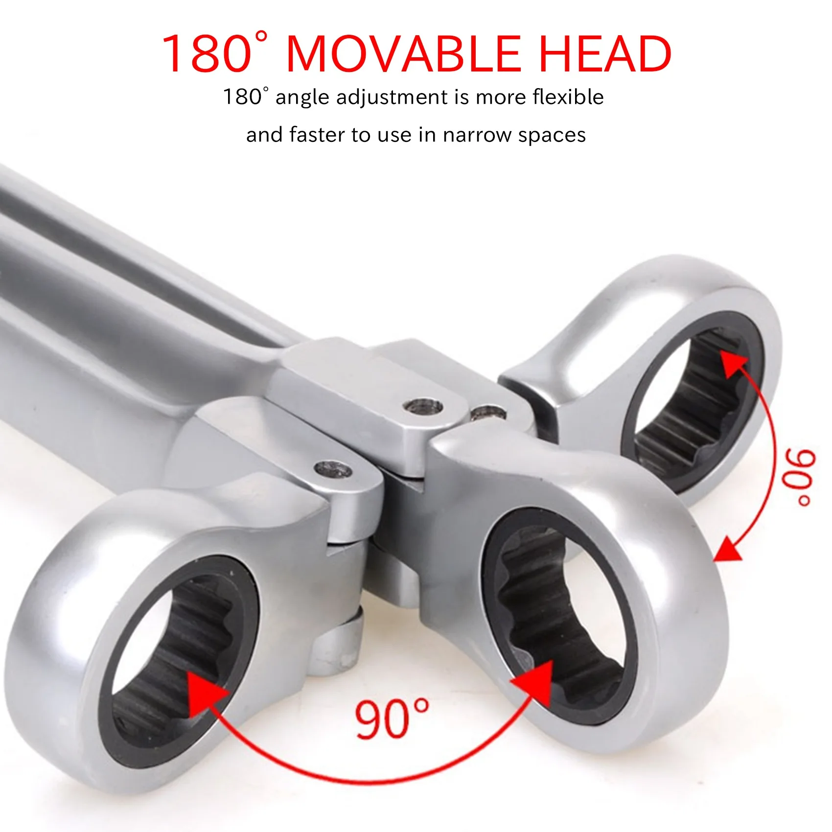 【2026 TOP Global】7mm Flexibler Ratschenschlüssel mit Schwenkkopf
