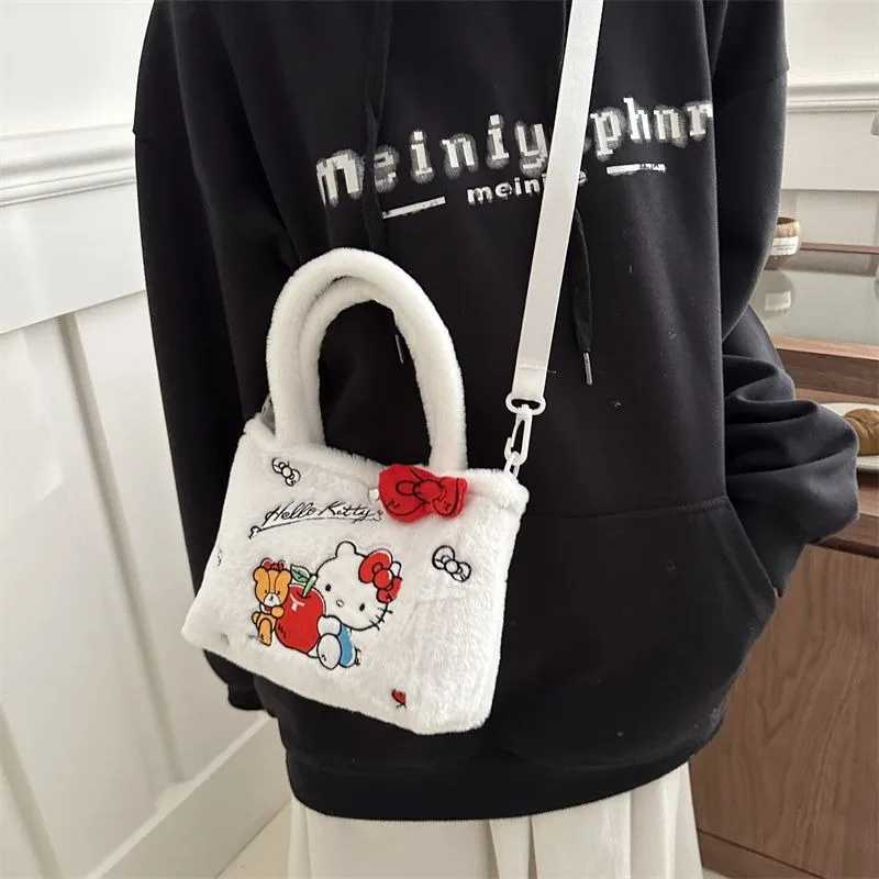 Sanrio HelloKitty My Melody Kuromi lindo personaje de Anime Kawaii bolso de hombro de mercancía bolso de hombro de dibujos animados creativo de alto valor
