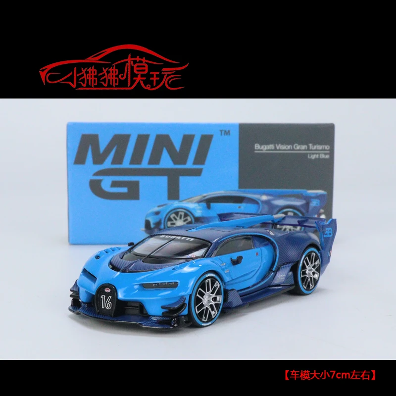 TSM MINI GT 1:64 BUGATTI VGT car model BUGATTI Vision Gran Turismo, boy's toy, adult collection display,children's birthday gift