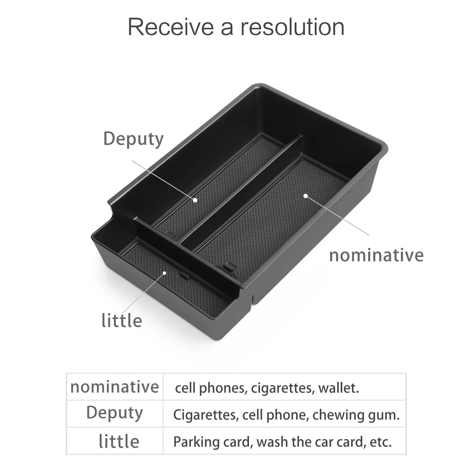 Smabee für Xpeng G6 2023 2024 Auto Mittelkonsole Aufbewahrungsbox Getränkehalter Armaturenbrett Ablage Innenraum Zubehör Organizer Schwarz – Detail 5
