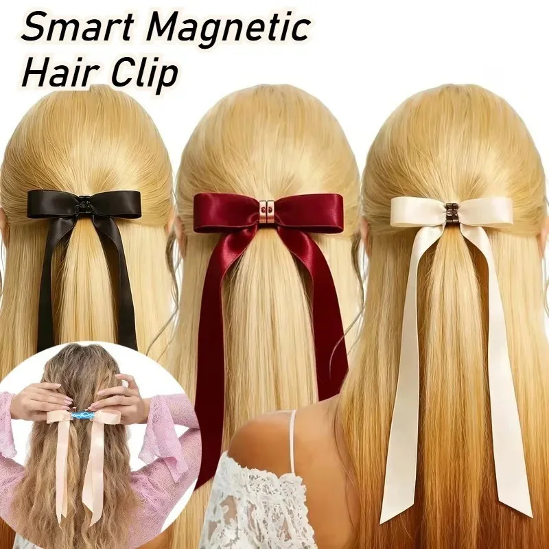 

Умная магнитная заколка для волос в форме бабочки, не повреждающая волосы, для женщин и девочек, инновационные аксессуары для волос, 1 шт./набор из 3 шт.