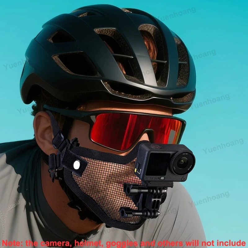 DJI Action 5Pro/6/4/3 마스크 마운트 1세트, 1인칭 뷰 카메라 홀더, 사이클링 브이로그 브래킷, 일상 생활 녹화 도구