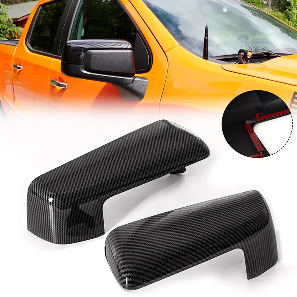 

Для Chevrolet Silverado 1500 GMC Sierra 2019-2023: накладки на боковые зеркала заднего вида из АБС-пластика, внешние накладки на двери, клейкие стикеры