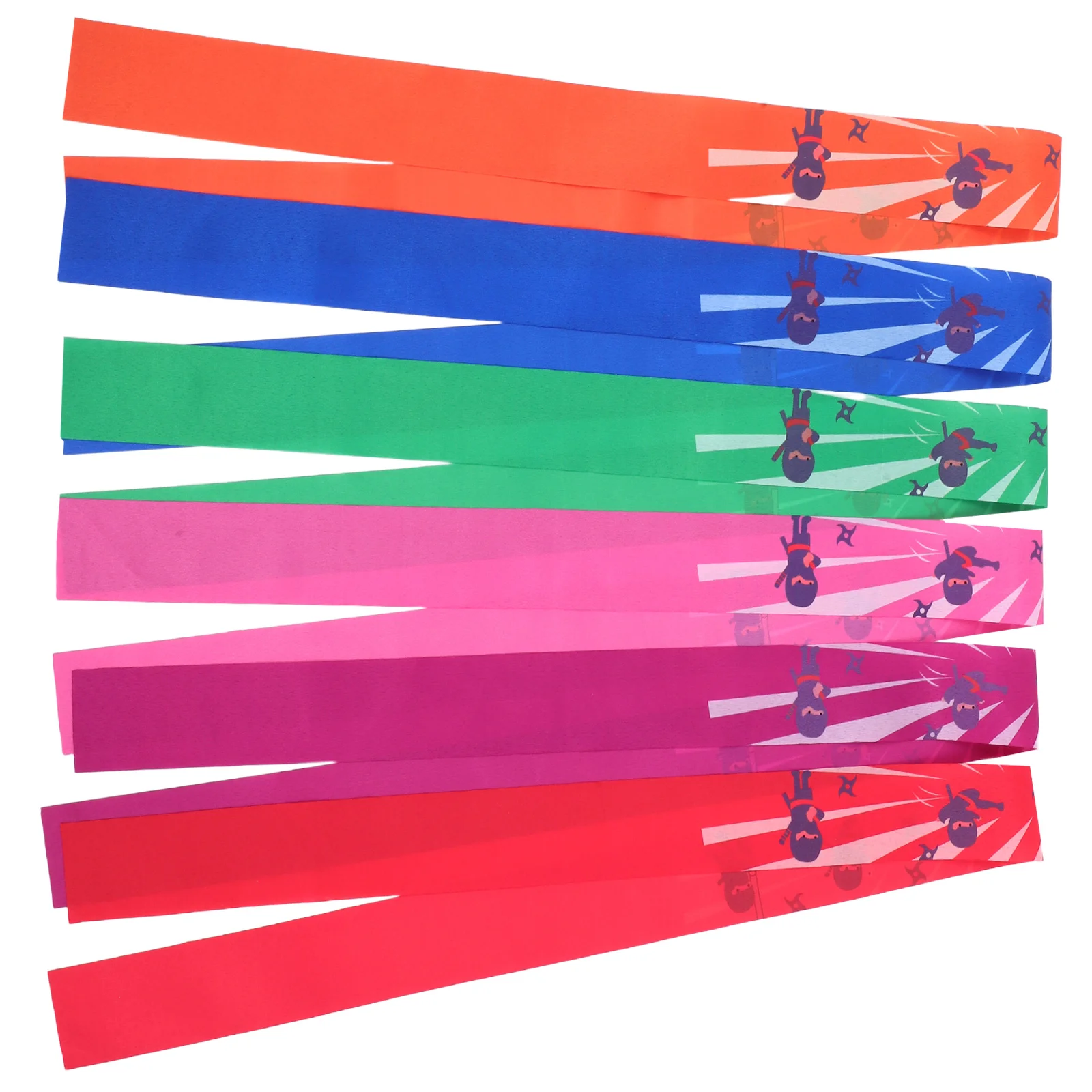 

6pcs Karate Headbands Ninja Kids Japanese Bandana Athletic Fabric Boys Sports Game Decorative Samurai Victory Headband