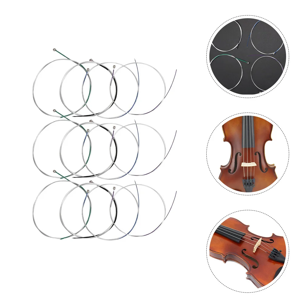 

1Set Universal Violin Strings Steel Cores Sturdy Materials Long Lasting Comfortable Experience Great Gift Idea