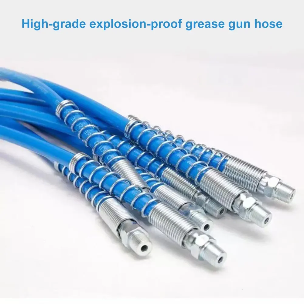 Grease Gun Coupler Nozzle Oiling Double Handle High Pressure Heavy-Duty 10000 PSI Quick Release Grease Gun Coupler Car Tool