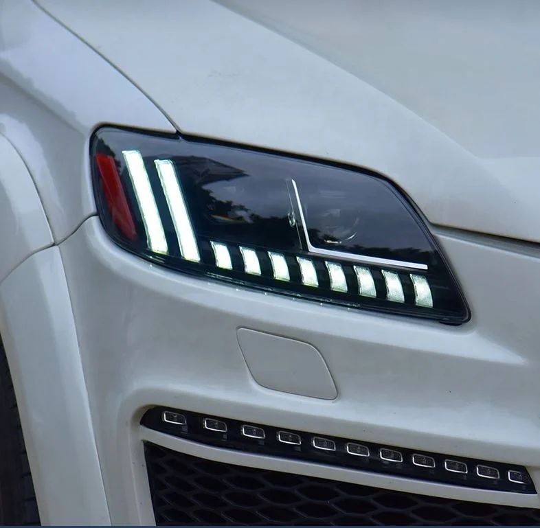 Geändert zu Q8 Style Full Led Scheinwerfer Scheinwerfer Front Lampe mit Dynamik für Q7 Kopf Lampe Kopf Licht 2006-2015