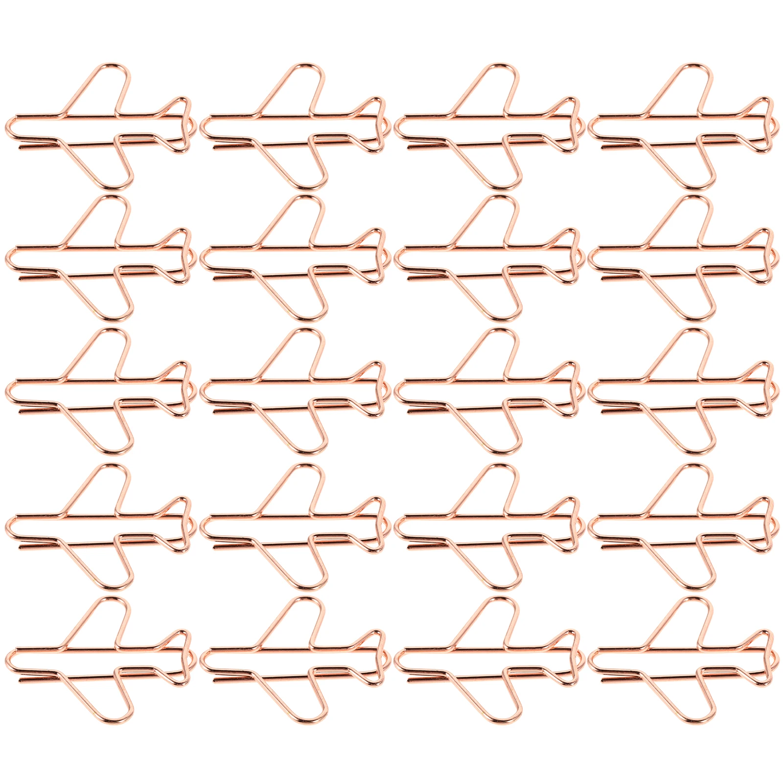 

20Pcs Metal Airplane Paper Clips Unique Creative Bookmarks Planner Clips for School Office Travel Document Organization