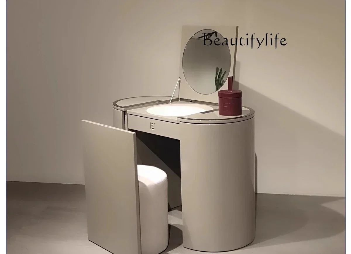 AV Light Роскошный комод с зеркалом из массива дерева Современный дизайнерский вилла Особняк Небольшая квартира Спальня Шкаф для хранения Туалетная комната Ta