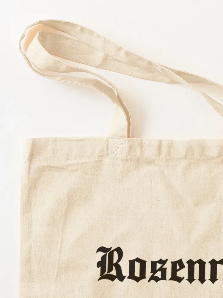 Rosenrot - حقيبة تسوق سوداء للمتسوقين حقيبة حمل قابلة للتخصيص للرجال والنساء