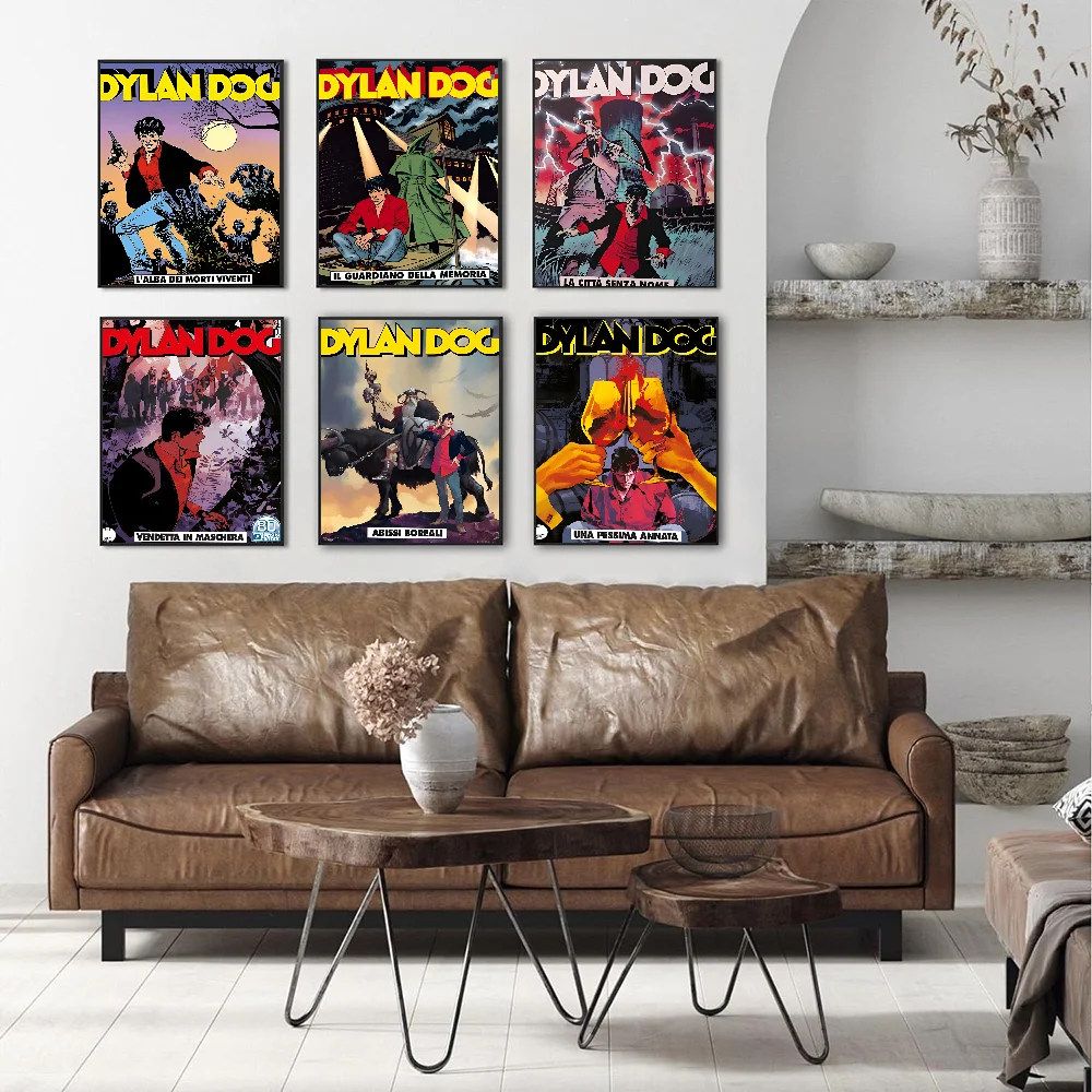 Dylan Hund klassische Anime Poster Phantasie Wanda uf kleber für Wohnzimmer Bar Dekoration Dekor Kunst Wanda uf kleber