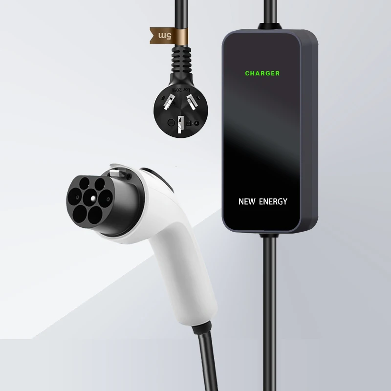 

2026 Portable Electric Car Charger 3.5kw-7kw Adjustable Current AC Charging Station Multiple Power Plug Adapters New Condition