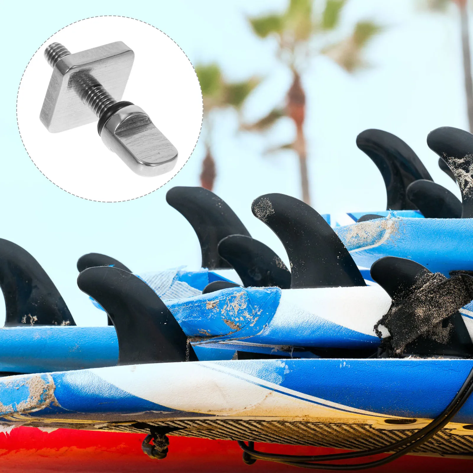 

Stainless Steel Replacement For Paddle Board Surfboard Corrosion Resistant Easy Install Hand Fixing No Tools Required