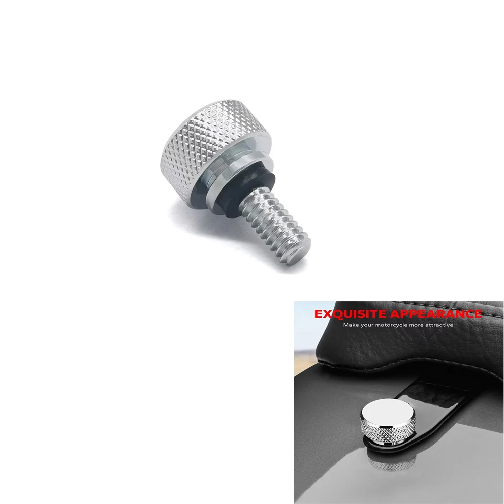 

Chrome Seat Screw Quick Mount Compatible for Harley Davidson Touring Softail Stainless Steel Bolt