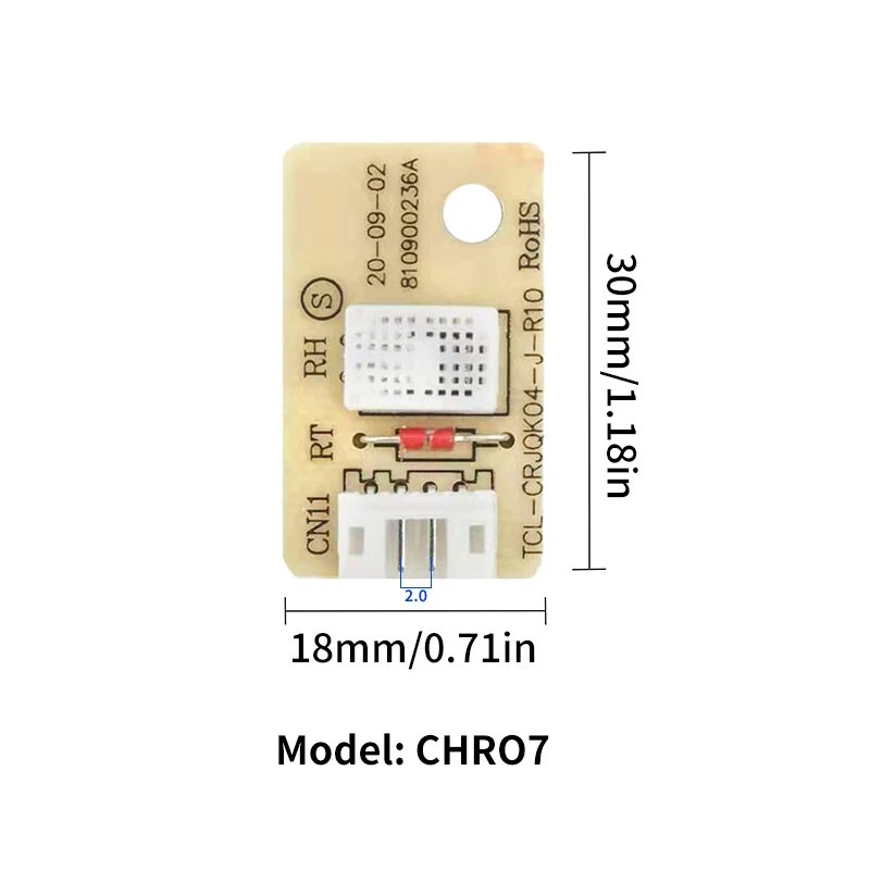 Umidade Sensor Board para Umidificador, Temperatura e Humidade Sonda, Novo desumidificador, 1Pc