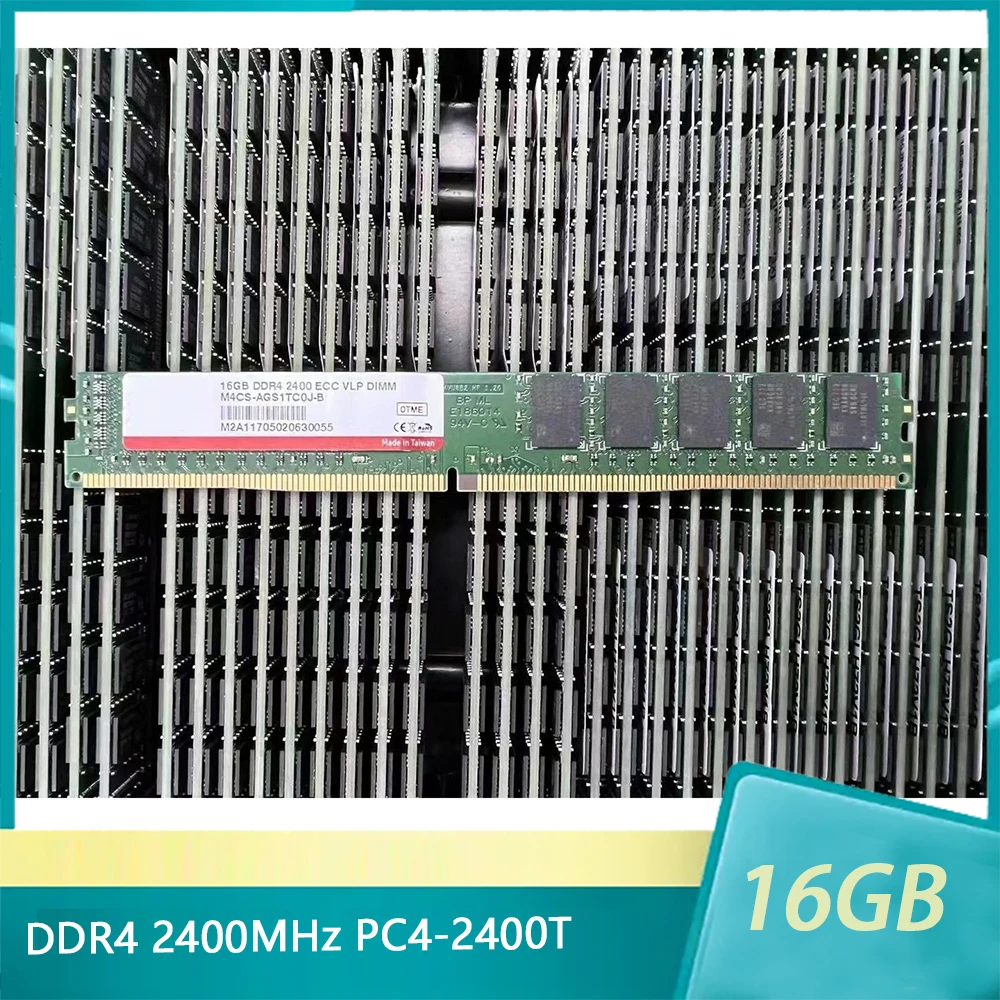 

1 Pcs 16GB DDR4 2400MHz RAM For Innodisk Server Memory PC4-2400T ECC VLP DIMM Half U Narrow Strip