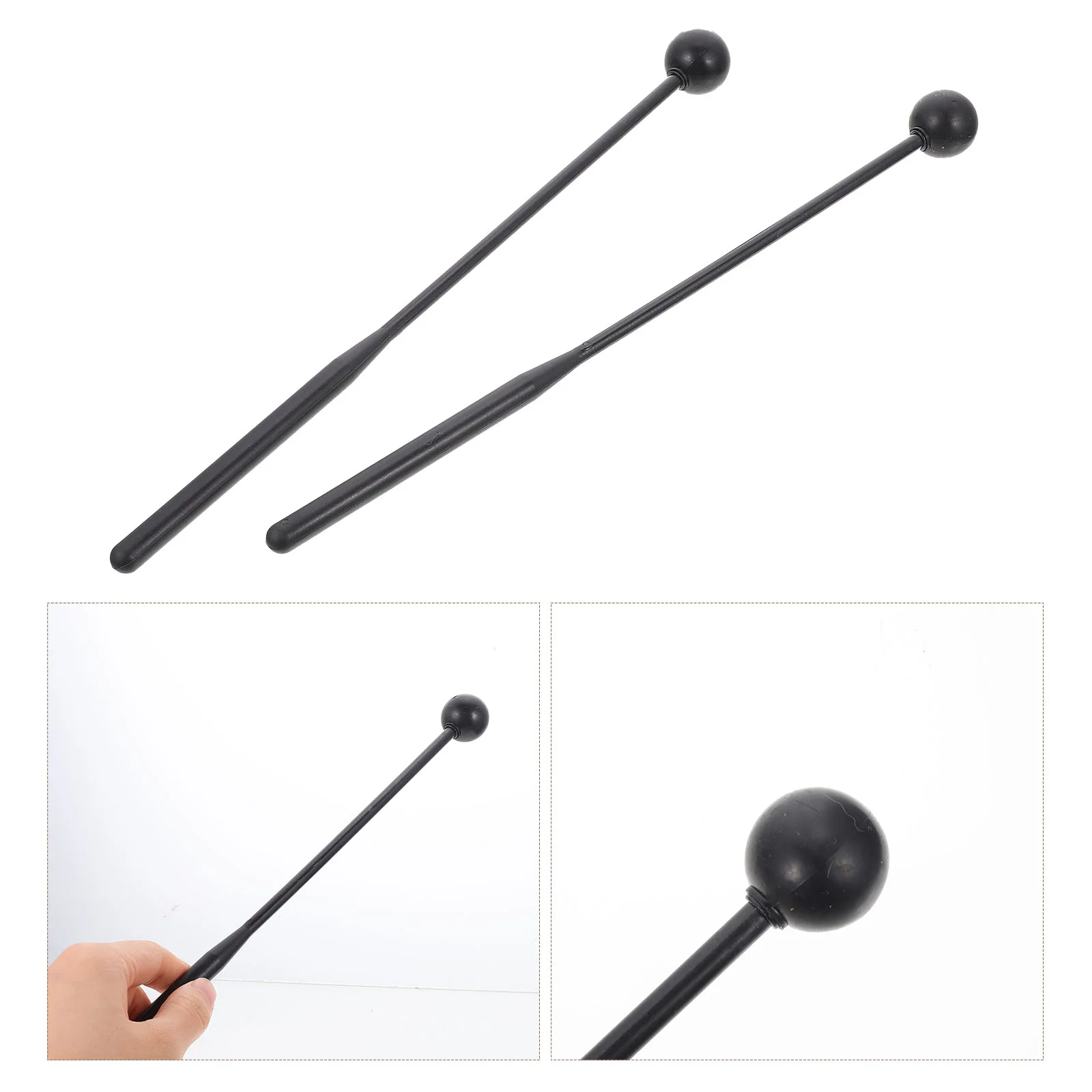 2 Pcs Drumstick Tongue Mallets Xylophone Percussion Sticks Instrument Durable Marimba Hammer Instruments