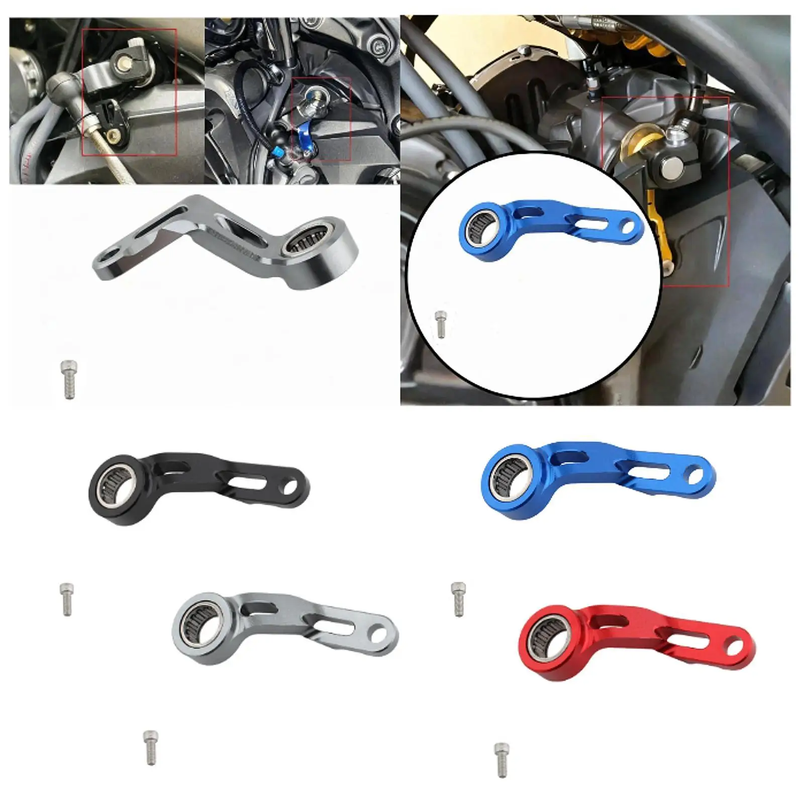 Shifting Gear Stabilizer Bracket Aluminum Alloy Shifter Holder for Yamaha MT09 FJ09 FZ09 XSR9 - view 6