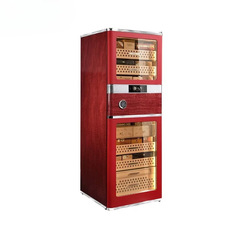 RR980 Reserva 580L Spanish Cedar Wood Humidor Cabinet Water Cooling System Digital Humidity Control for Cigar Storage