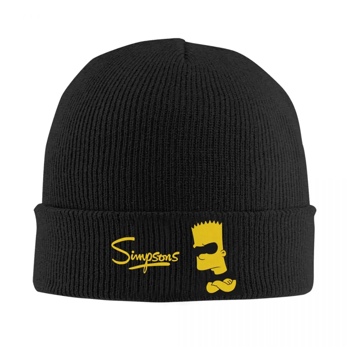 The S-simpsons Cartoon Beanie Hats Bonnet Hats Adult Unisex Hip Hop Kpop Knit Hat Autumn Winter Graphic Head Wrap Caps