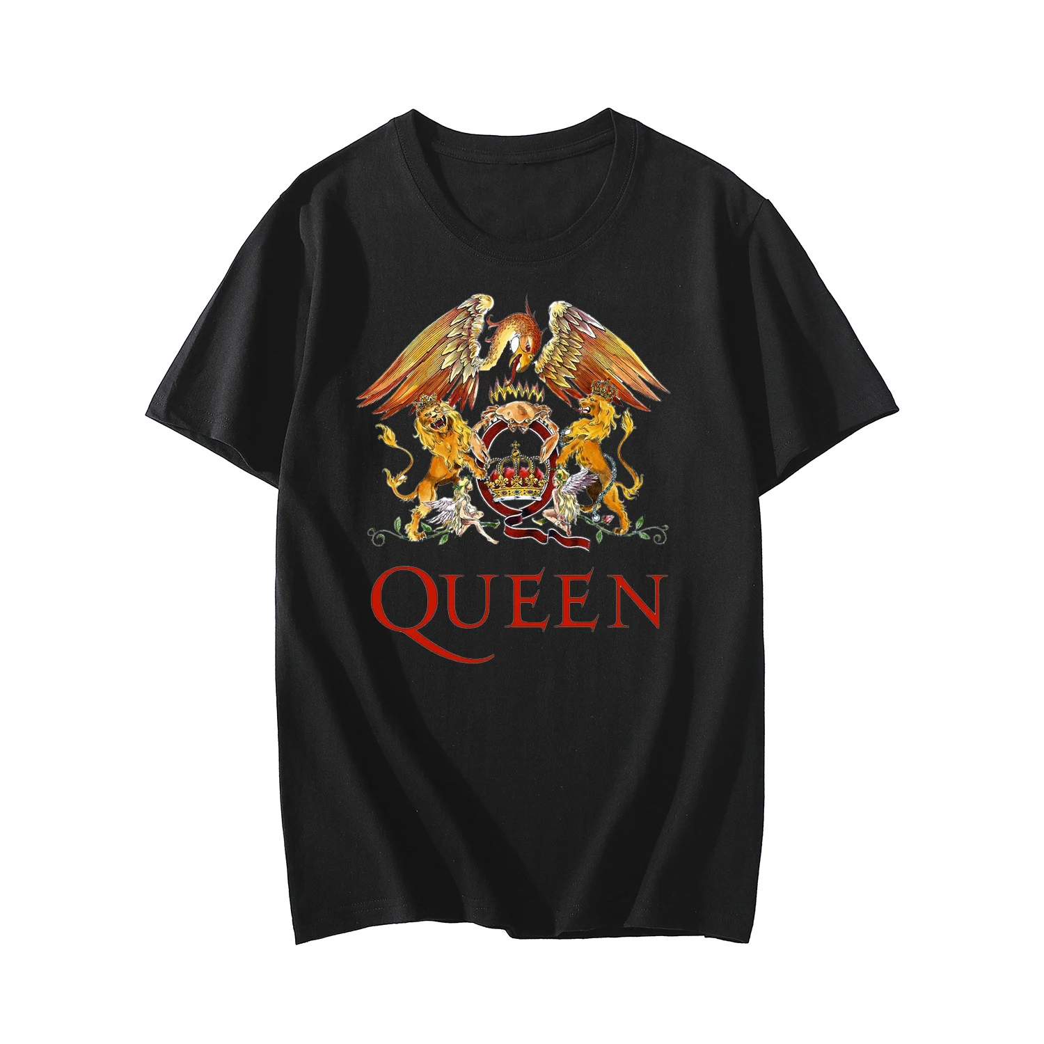 Summer Queen T-Shirts Music Rock Band Print Streetwear Men Women Casual Fashion Oversized T Shirt Pure Cotton Tees Tops Clothing