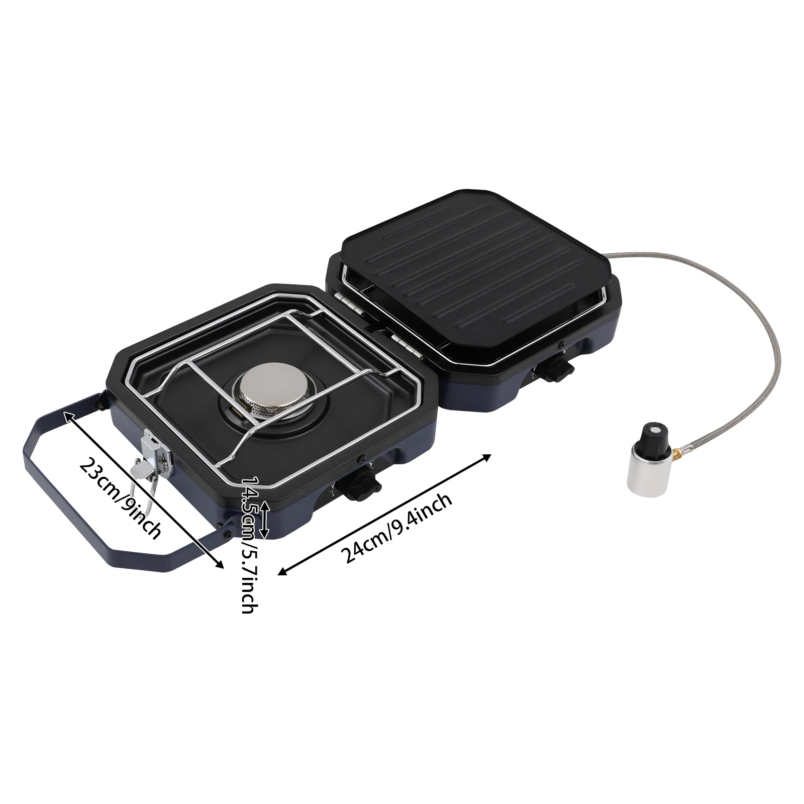 

Camping Stove W/ Grill Pan, Foldable Camp Stove, 2-Burners Portable Stove for Camping, BBQ for Barbecues,parties,Outdoor Camping