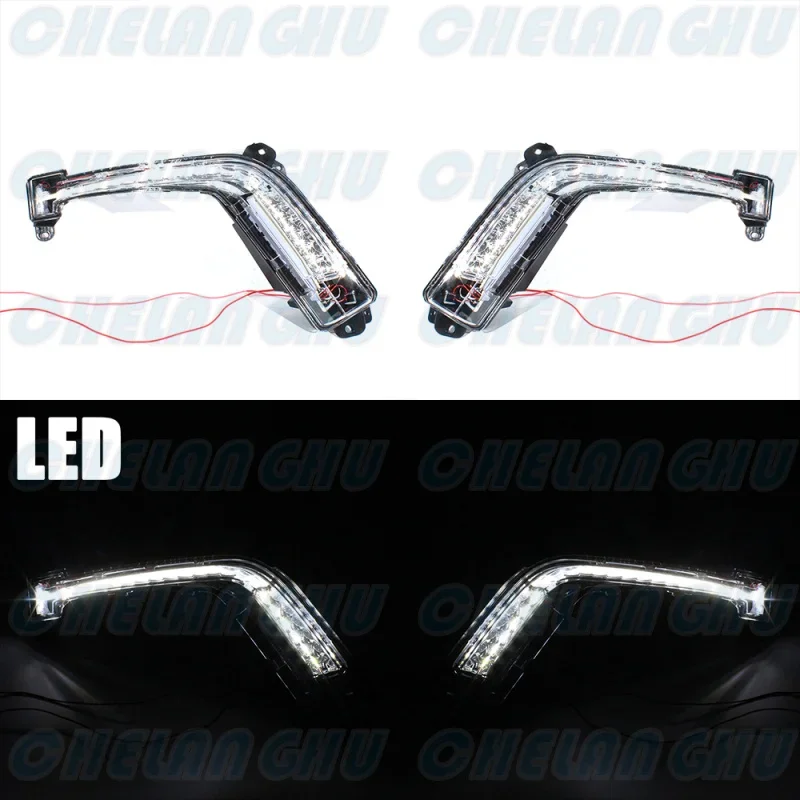 For Peugeot 308 308 CC 308 SW 2011 2012 2013 2014 1 Pair Front Bumper LED DRL Daytime Running Light 6206X4 6208X4