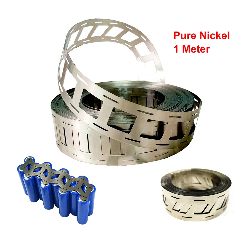 

1 Meter Nickel Strip 2P 0.15mm Battery Pure Nickel For Spot Welder Machine Welding 18650 Lithium Connector Tape Pure Nickel Belt